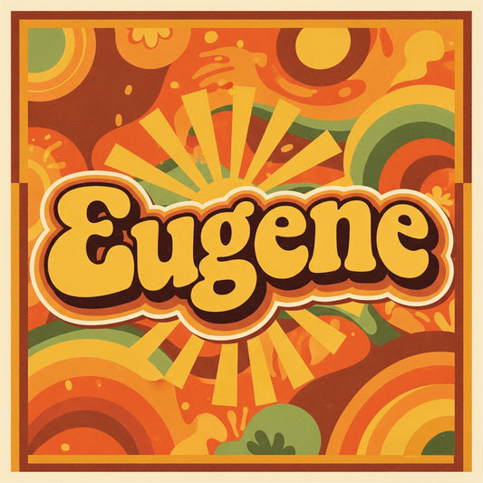 Eugene Oregon Retro Hippie Magnet